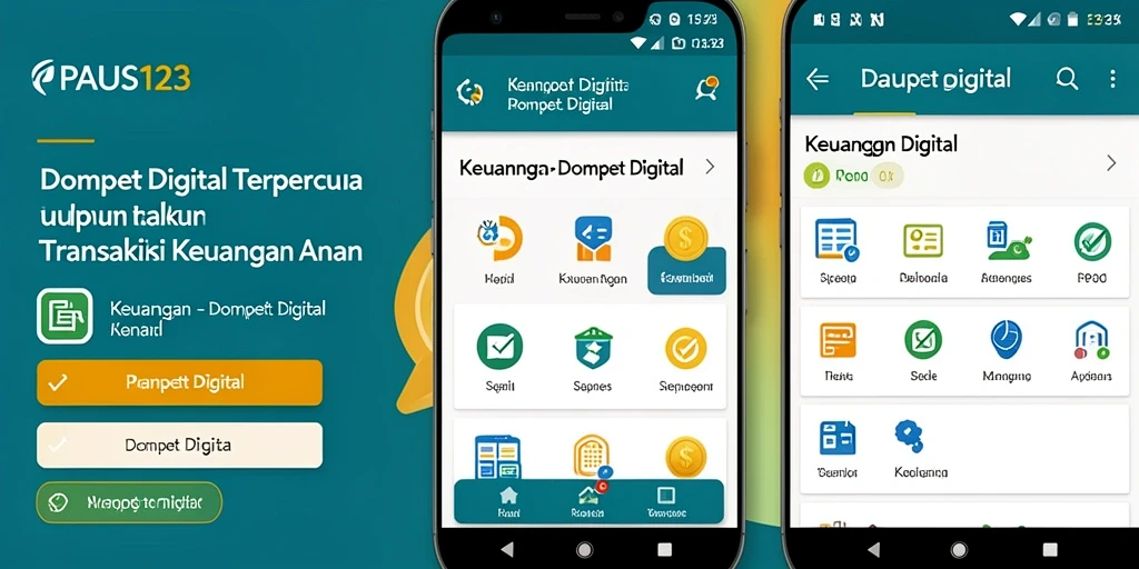 Antarmuka aplikasi PAUS123 yang user-friendly dan modern.