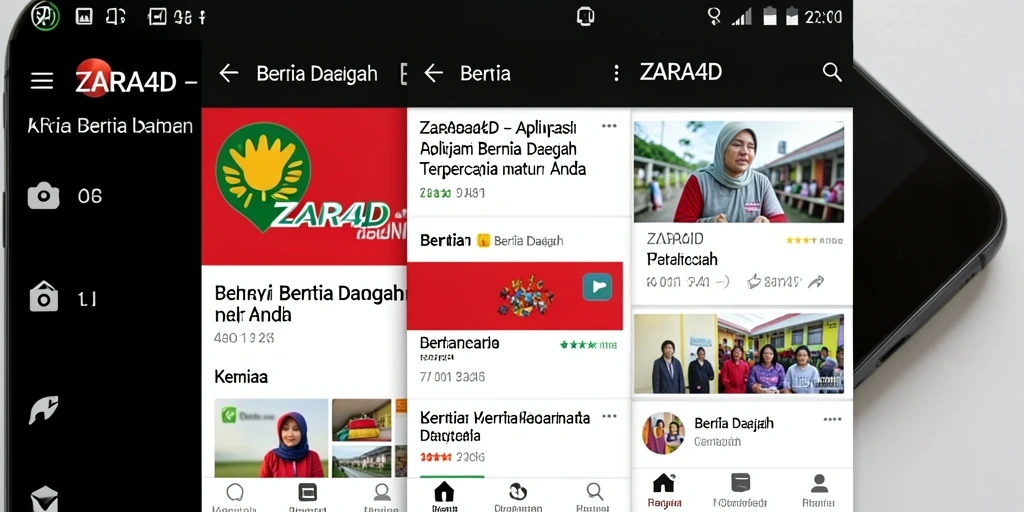 Antarmuka ZARA4D yang intuitif dengan berita daerah terbaru.